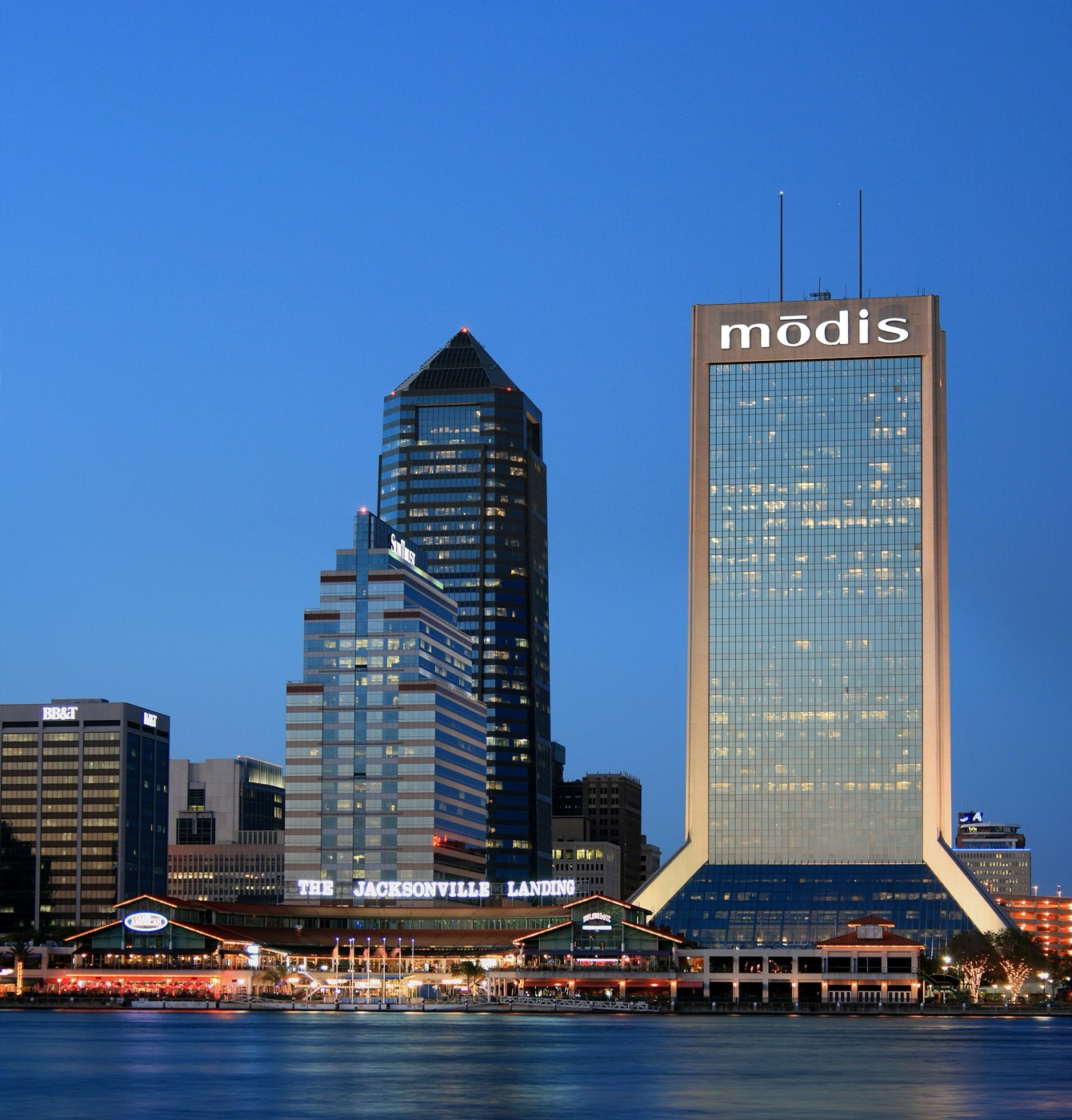 Jacksonville skyline across the St. Johns River
